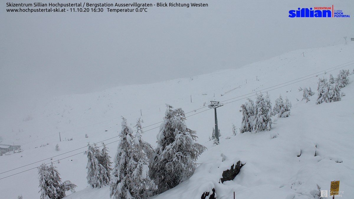 Vastag hótakaró Sillianban (Kelet-Tirol) - Fotó: megacam.at