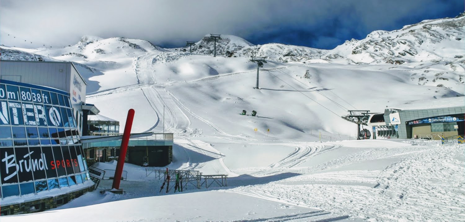 Kaprunban már elkezdődött a síszezon, októberben bőven esett hó a gleccseren - Fotó: Stani