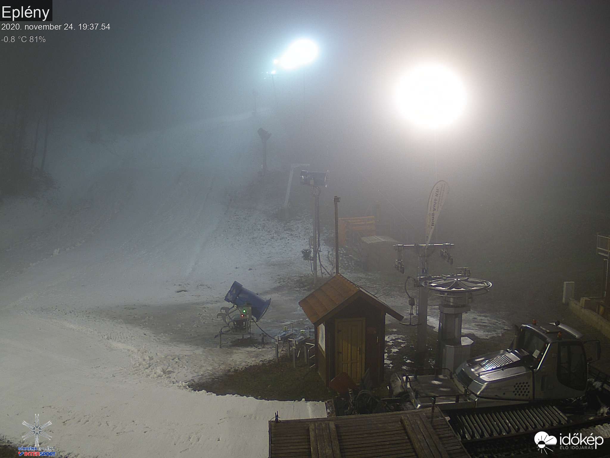 Eplényi webkamerakép ma este