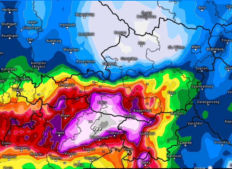 Egészen hihetelen hómennyiségek hétfő reggelig - Fotó: kachelmannwetter