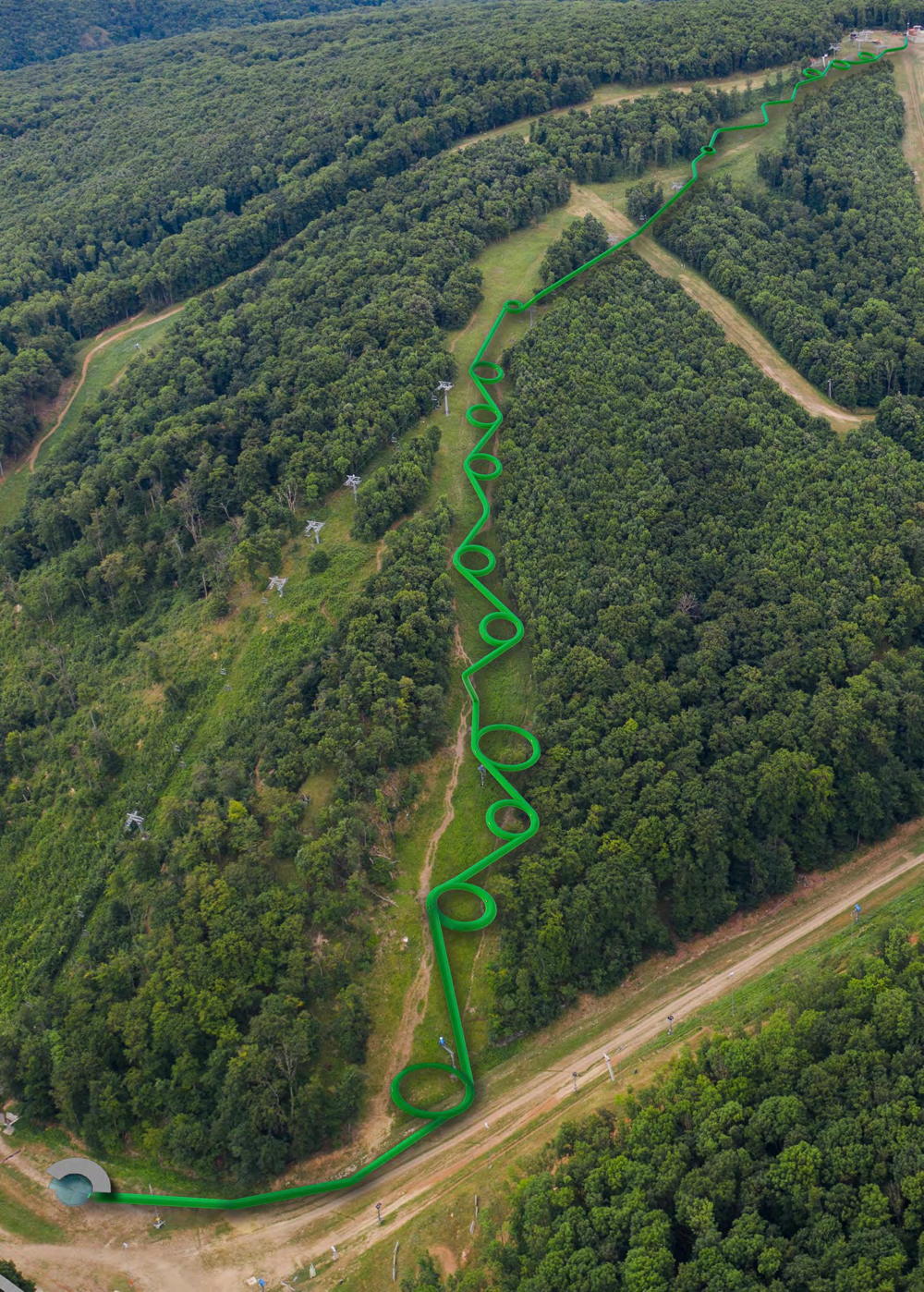 A tervezett óriás vízicsúszda látványterve | Kép forrása: epleny.hu