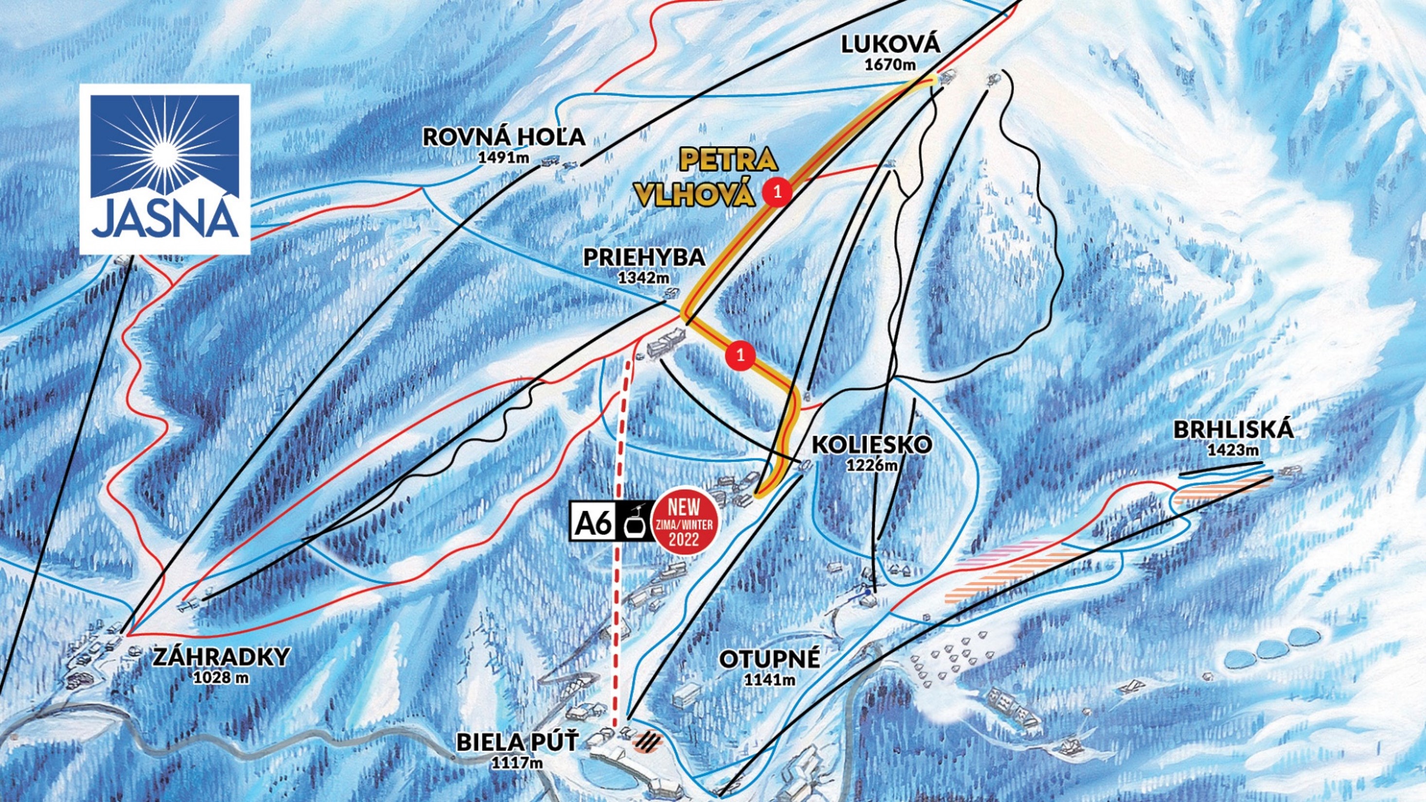 A tervezett nyomvonal