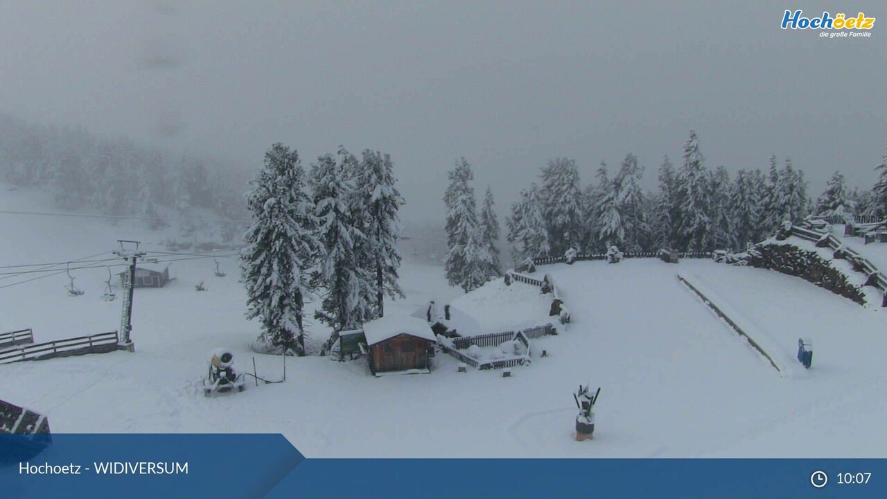 Téli idill Hochötz síterepén | Kép: feratel webkamera