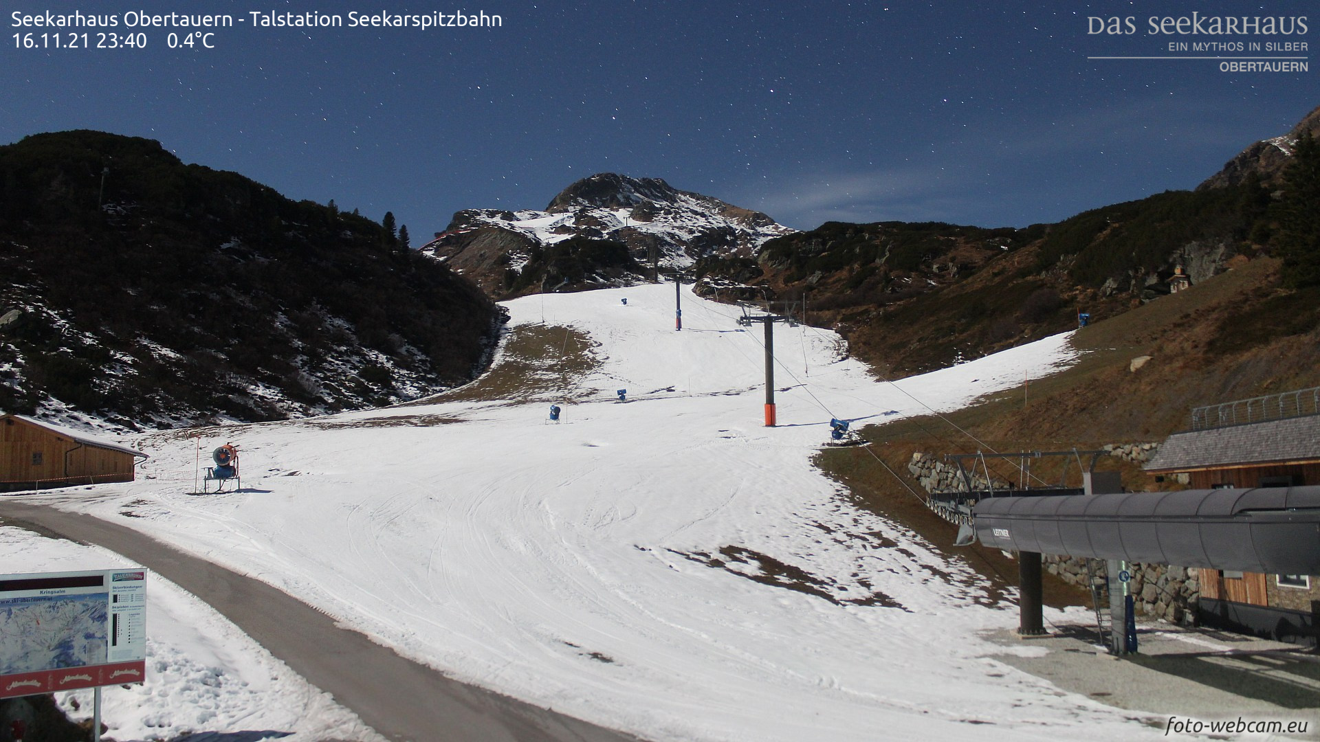 Webkamera tegnap: éjfél előtt nem tudtak dolgozni a hóágyúk