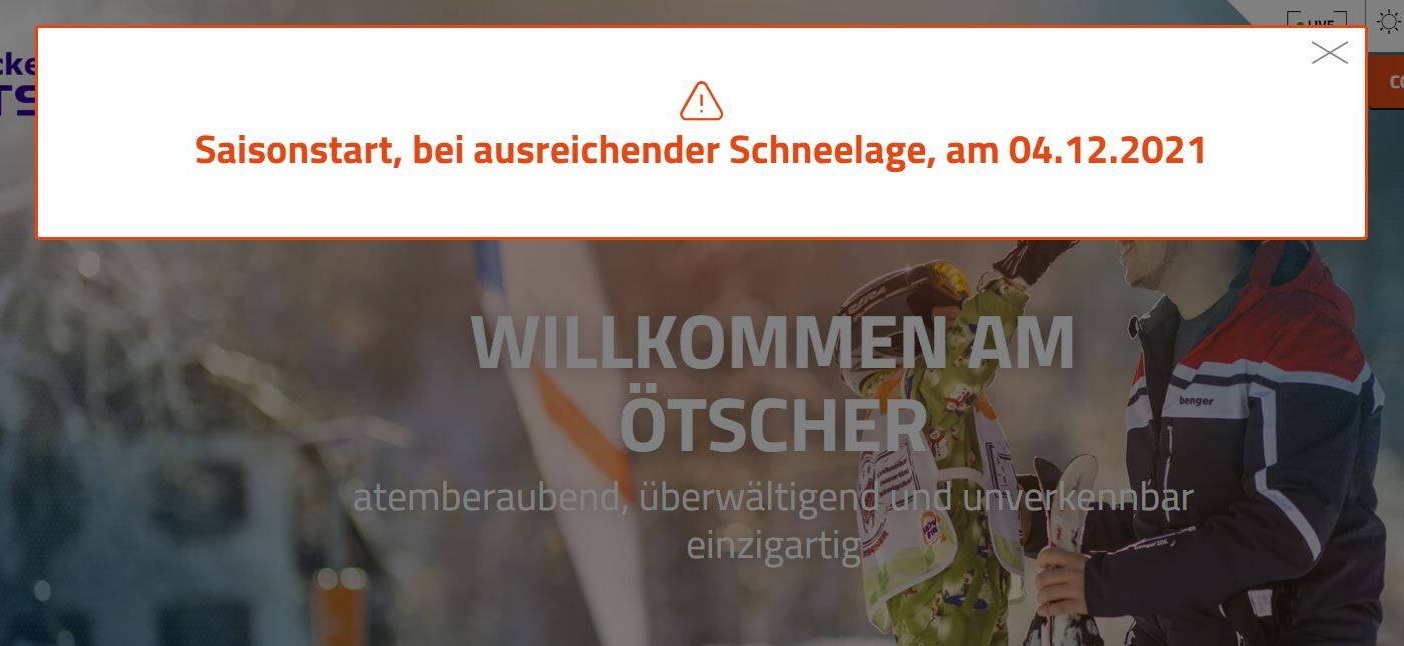 Tegnap még december 4-i nyitásról írt a síterep honlapja, ma már nem ...