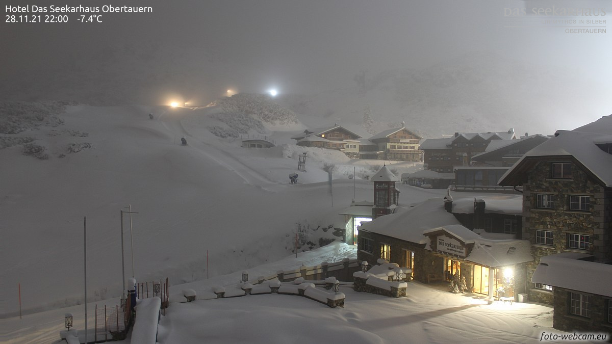 Obertauern vasárnap este - Fotó: foto-webcam-eu