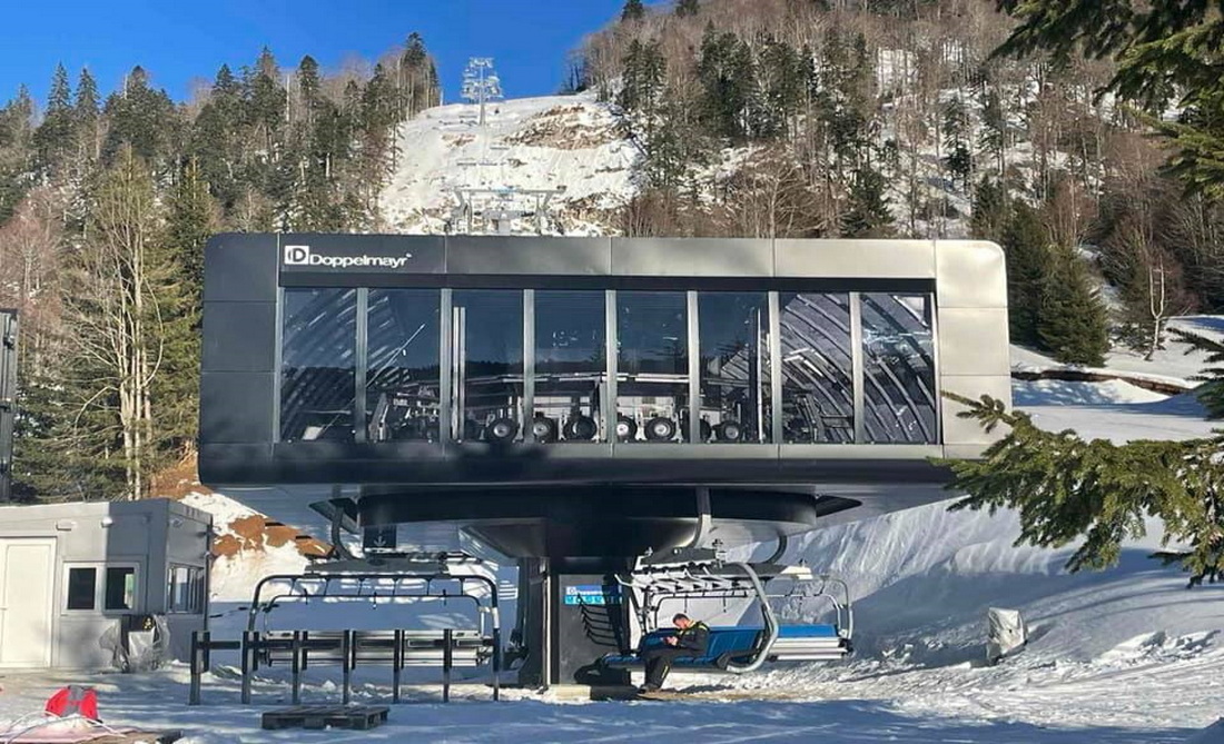 A völgyállomás az építkezés alatt