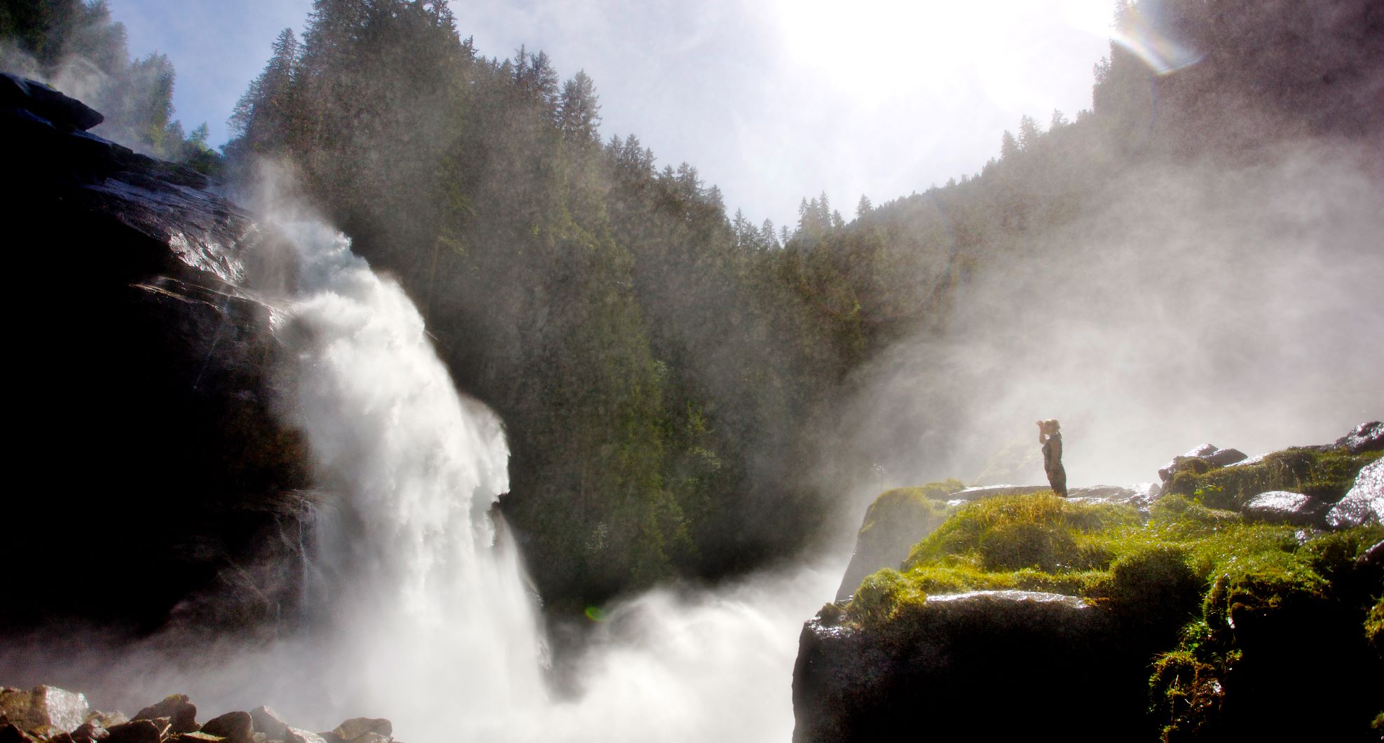 A Krimmli-vízesés, mely nemcsak Európa legnagyobbja, de a világon is az ötödik. | Fotó: Österreich Werbung / Reinhold Leitner