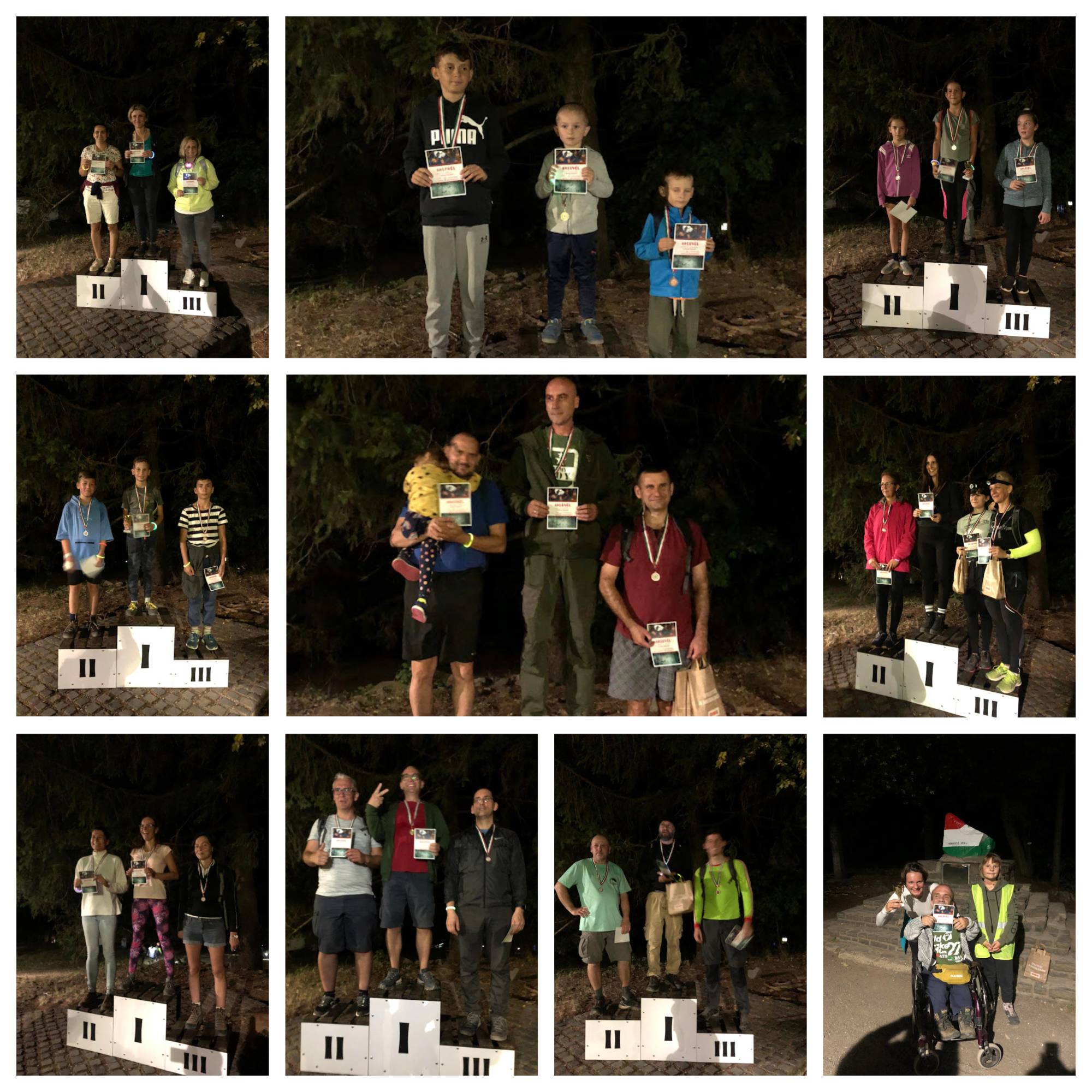 Eredményhirdetés korosztályonként