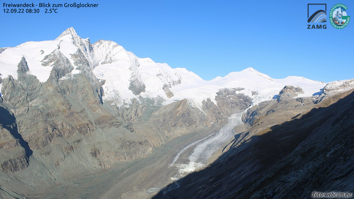 Grossglockner is szép fehér lett - fotó: foto-webcam.eu