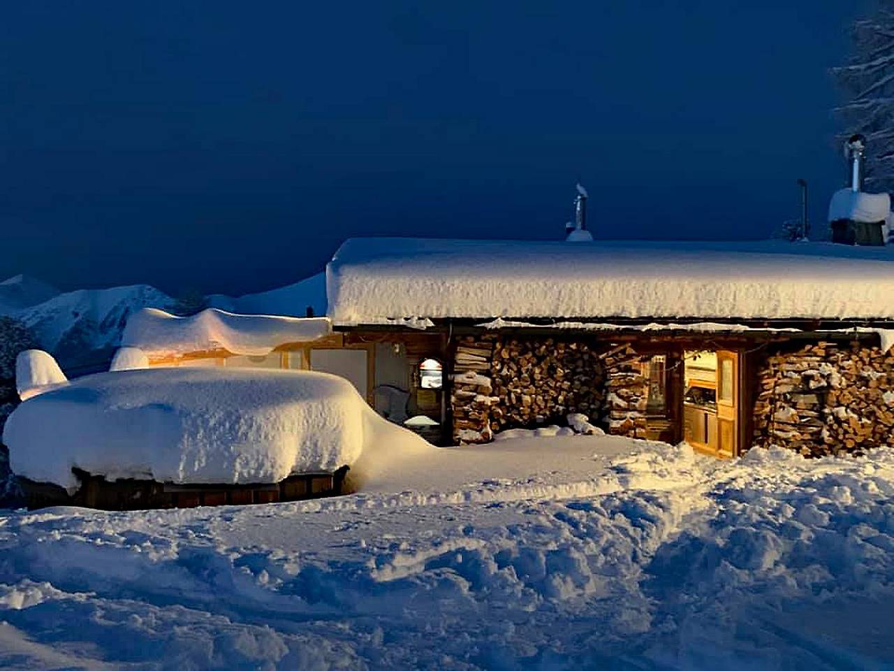 Graukogelhütte 2022 januárjában