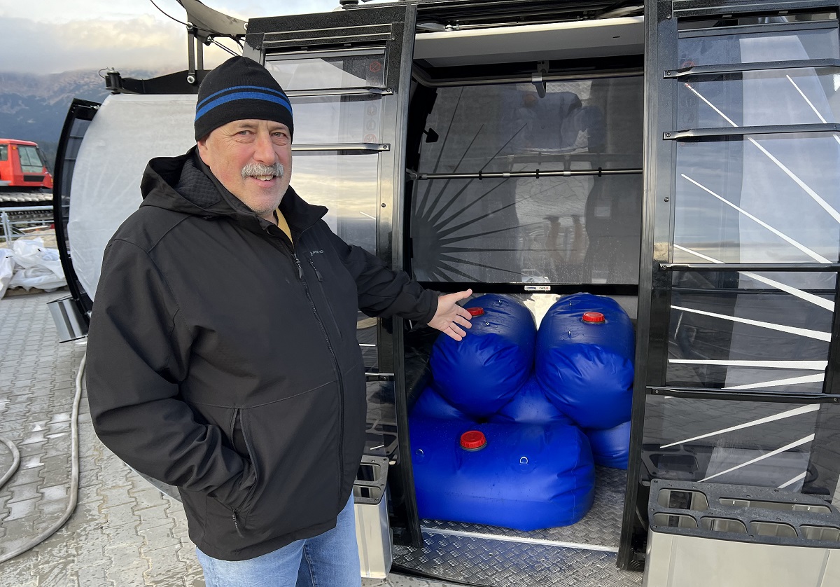 6x200 liter a kabinban