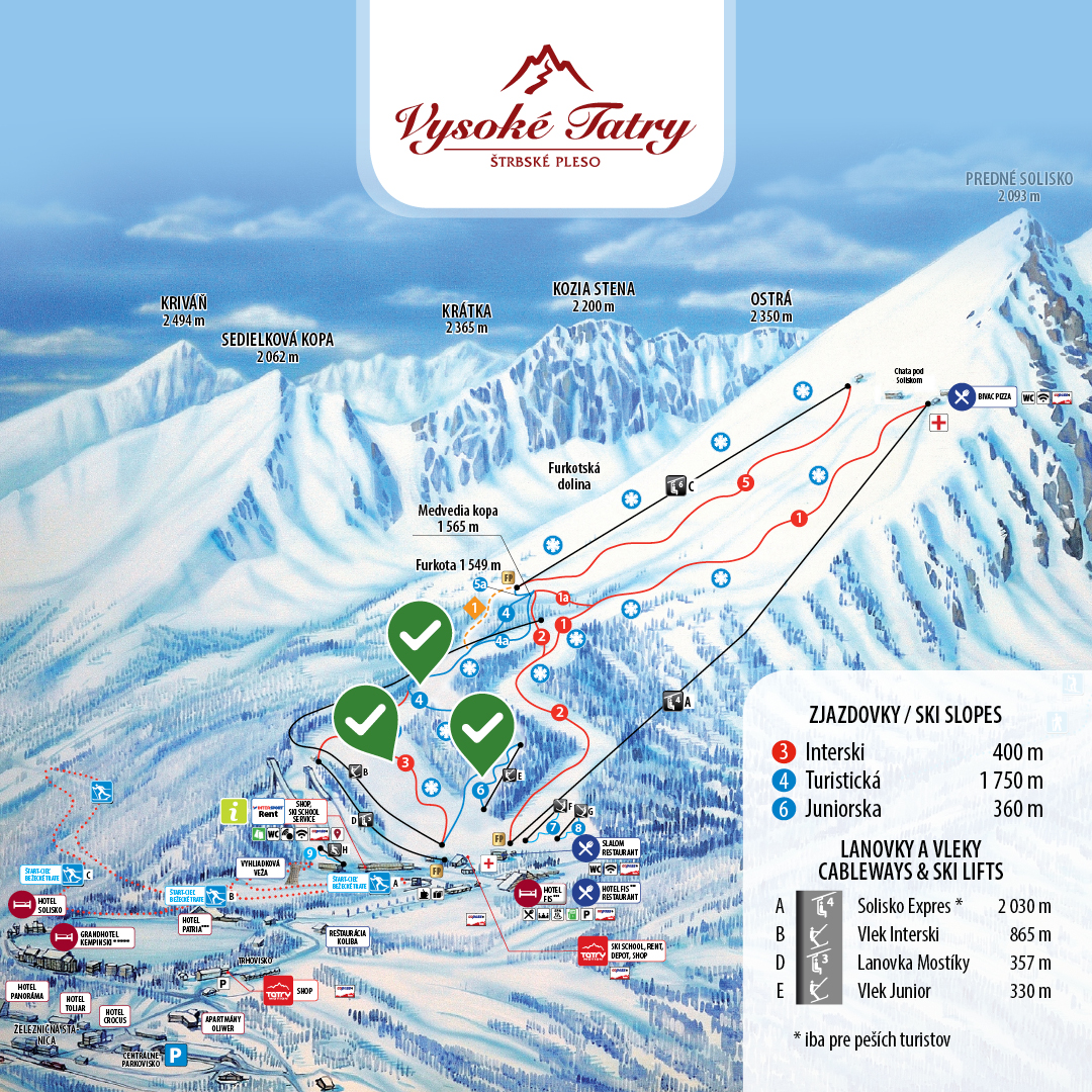 A zöld pipával jelölt pályák nyitnak