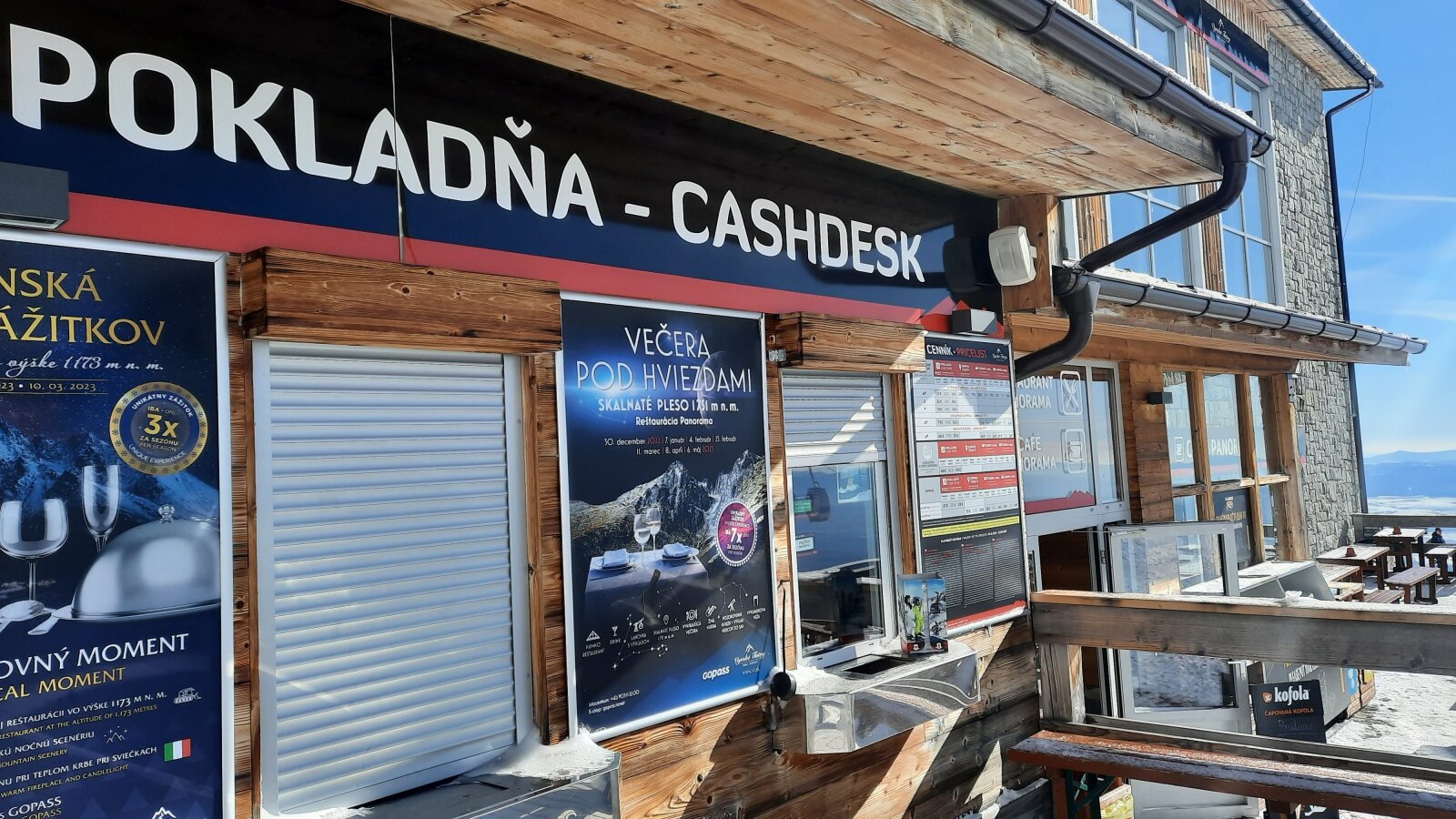 Pénztár - Cashdesk - Pokladna  Tátralomnicon I fotó: sielok.hu