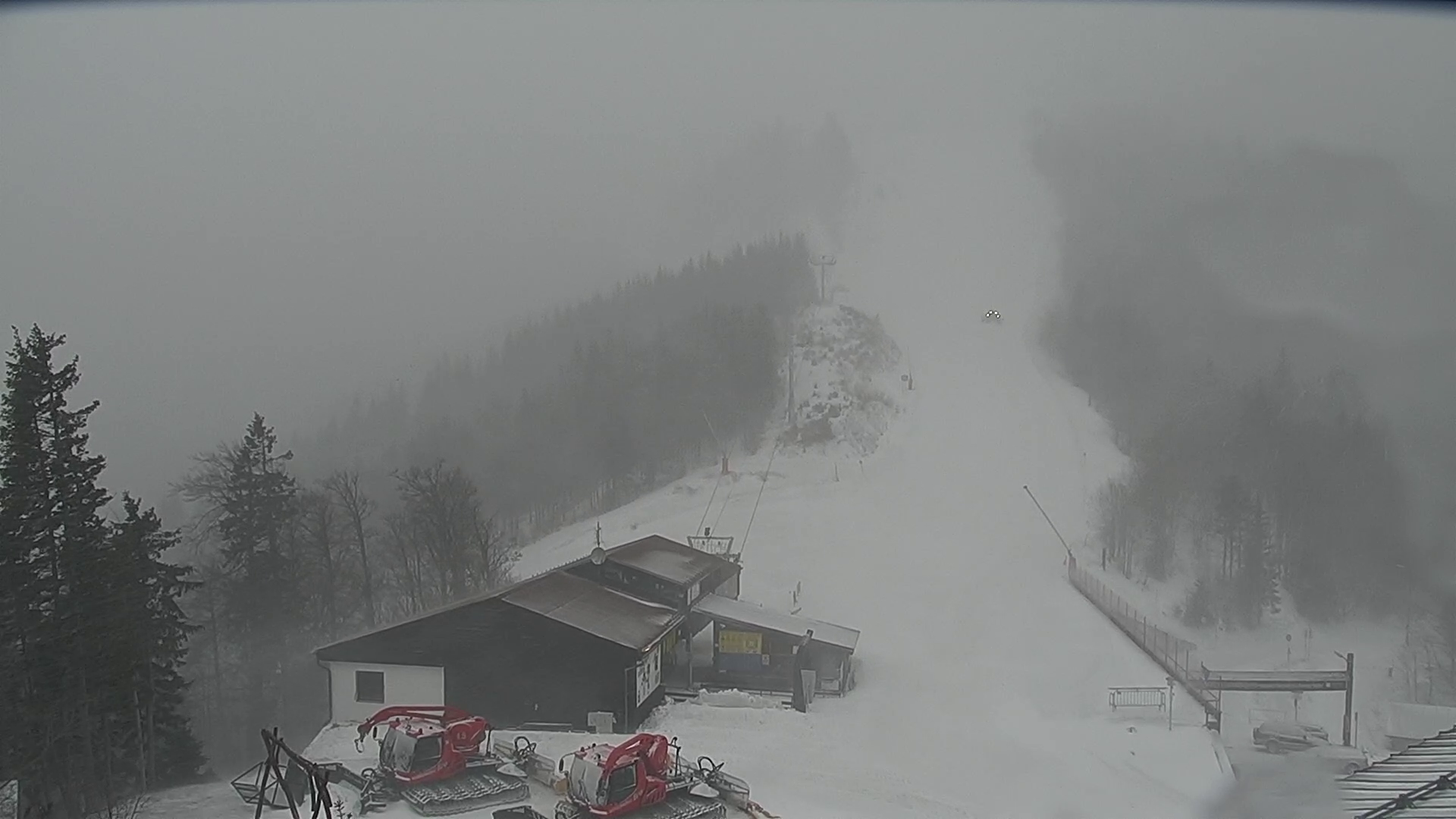 Webkamera ma délután, Jasna déli oldal, hóviharban