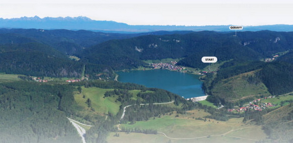 A helyszín madártávlatból