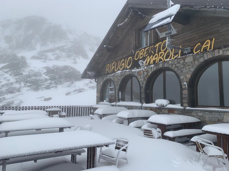 Oberto Maroli menedékház ma reggel