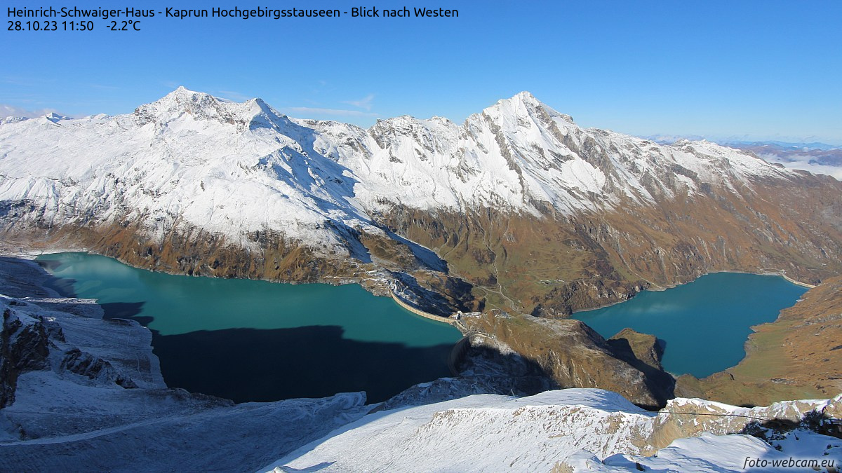 Tél és ősz találkozása a Kapruni völgyben - Fotó: foto-webcam.eu