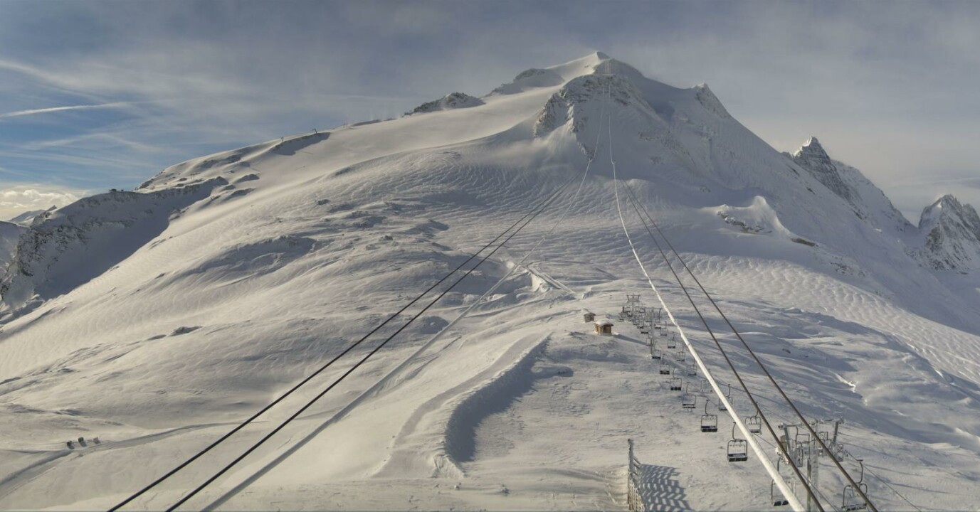 Tignes webkamerakép hétfőn