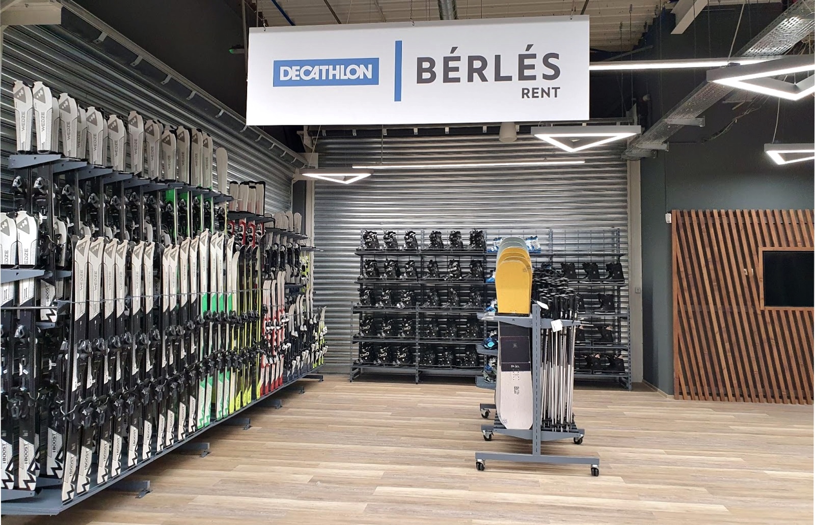 A Decathlon budaörsi üzletében található BÉRLÉS részleg