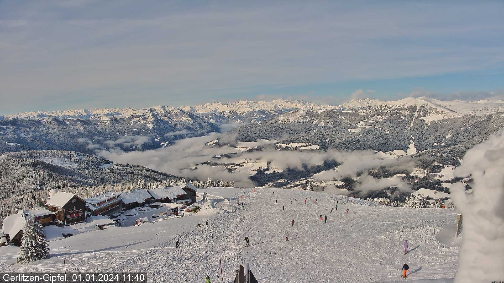 Gerlitzen webkamera ma délelőtt