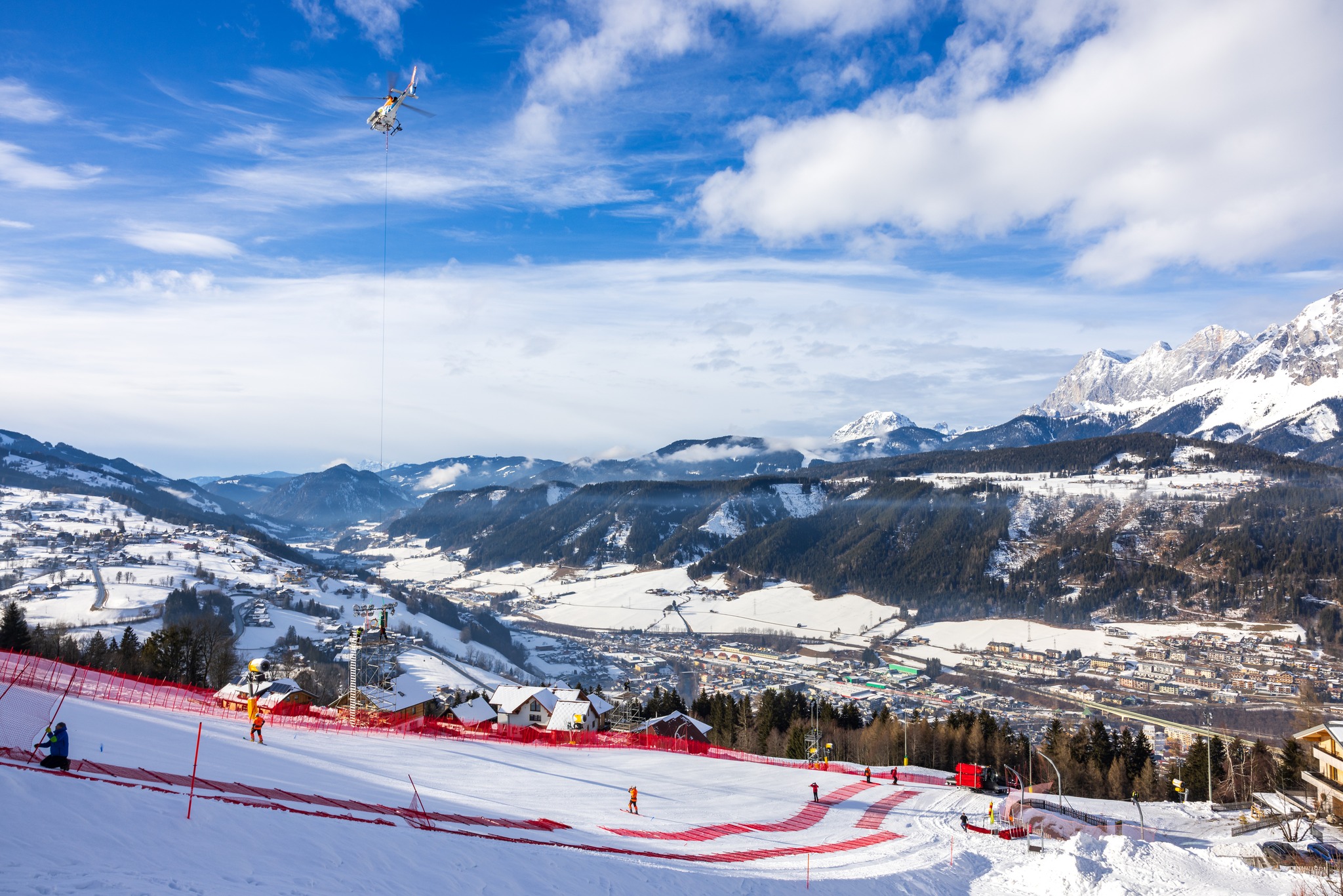 Már készül a pálya (Kép: The Nightrace Schladming)