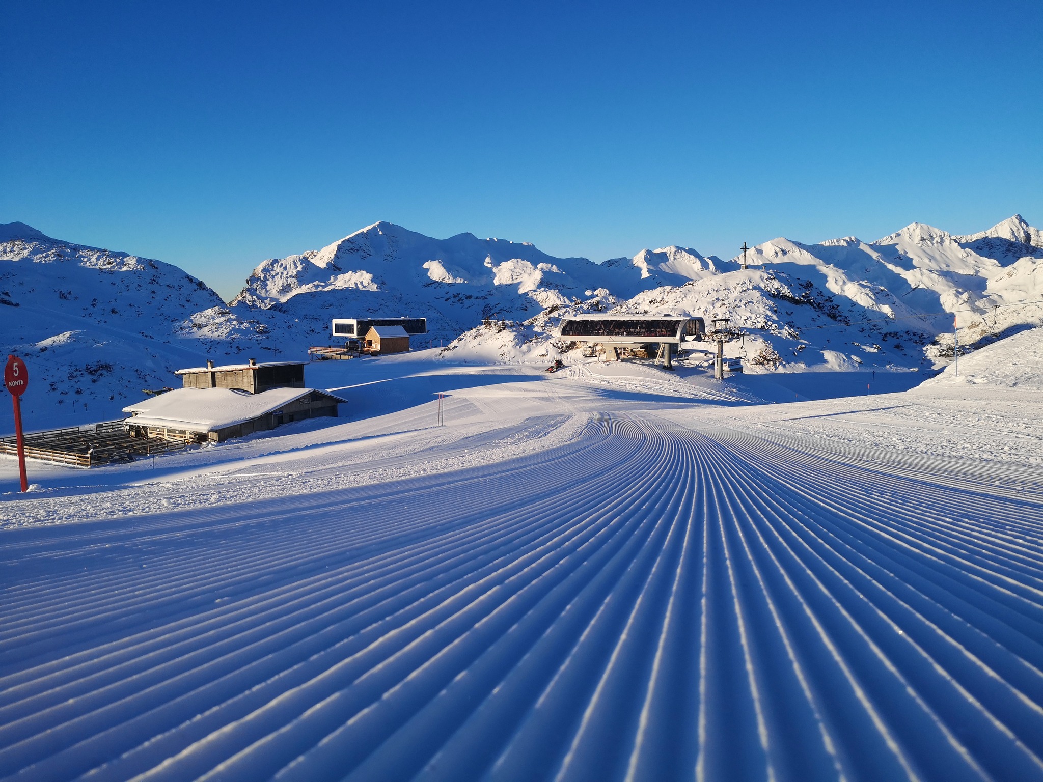 Hóviszonyok január 13-án. Ettől a naptól minden felvonó üzemel.