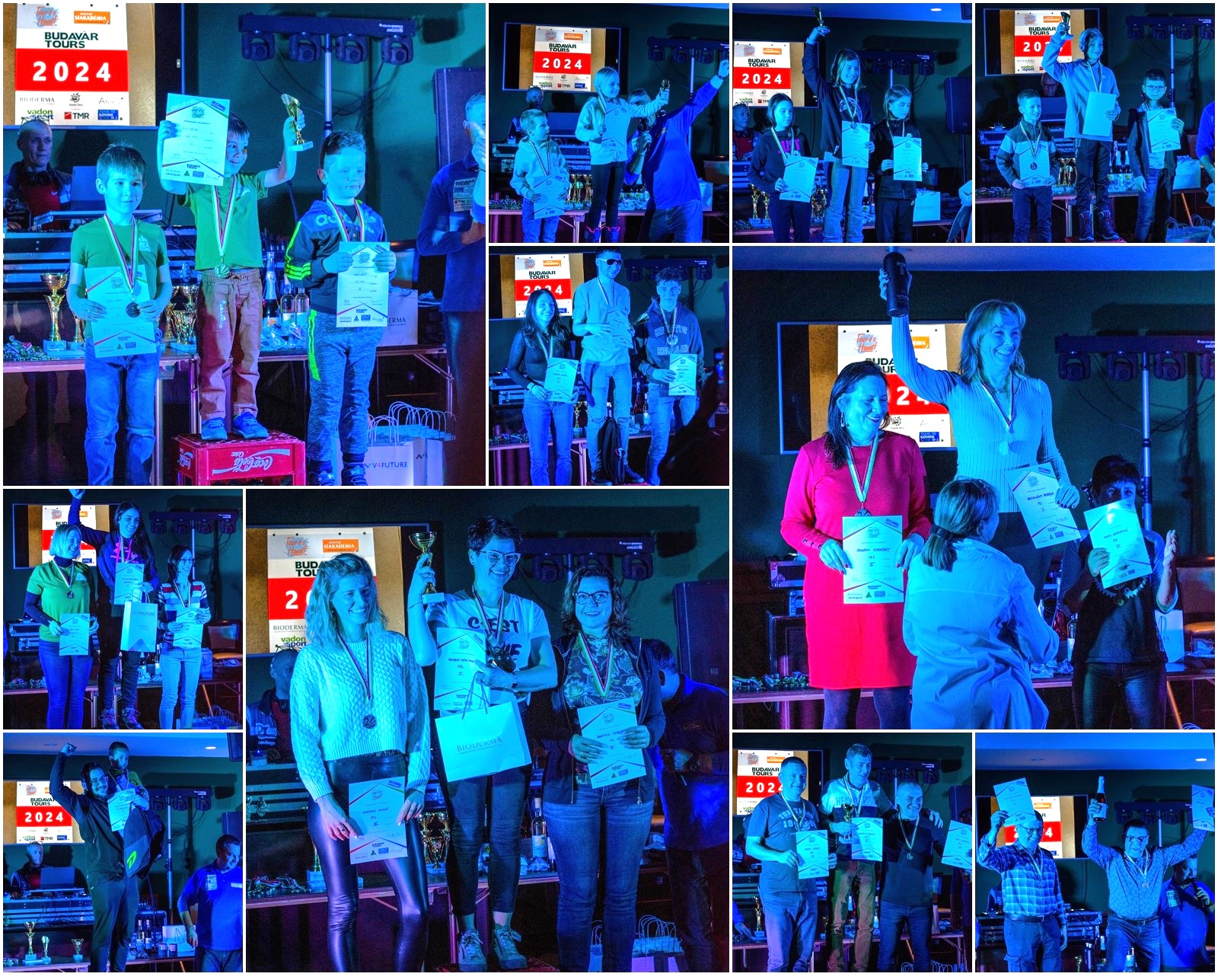 Eredményhirdetés: dobogón a síverseny nyertesei