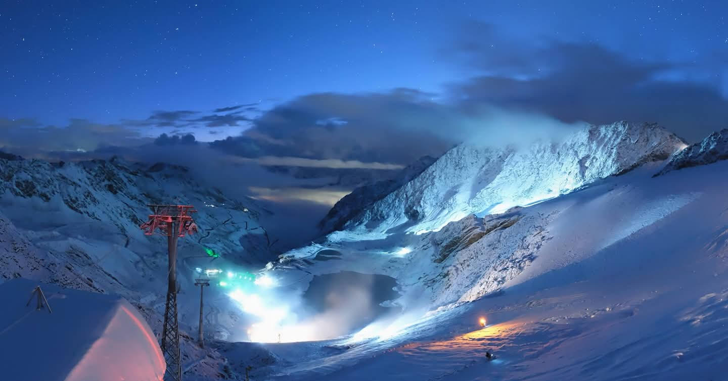 Söldeni hóágyúzás tegnap - Fotó: Martin Klotz