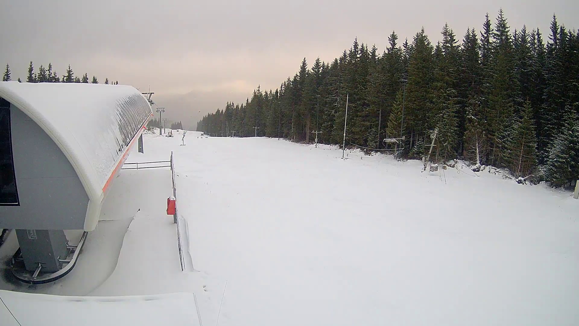 Chopok, tegnapi webkamera, Brhliská - 1423 méter