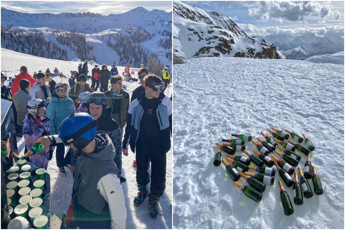 Pezsgőhűtés és pezsgőzés Travelex módra