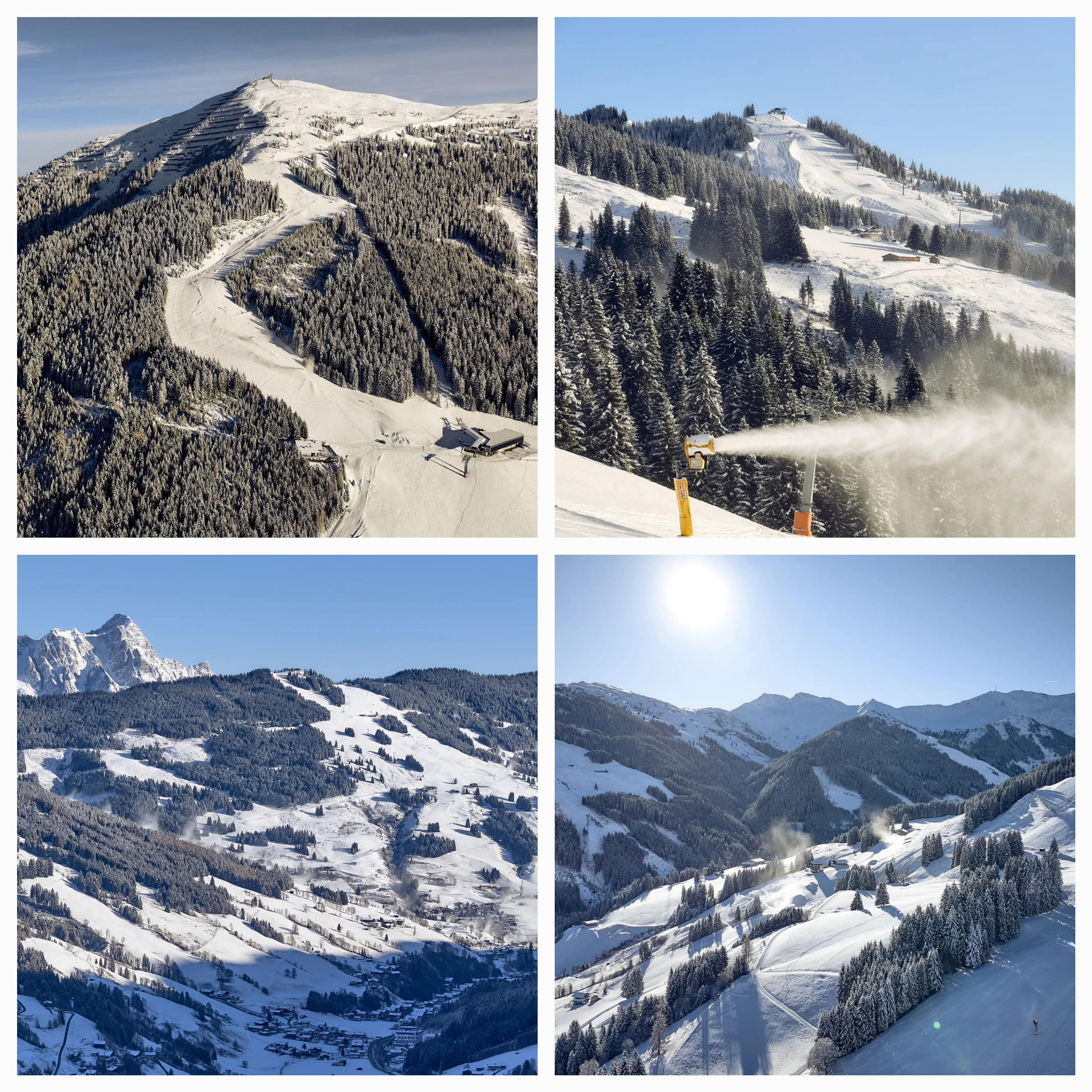 Saalbach múlt vasárnap, még a mostani havazások előtt - Fotó: Saalbach - Hinterglemm
