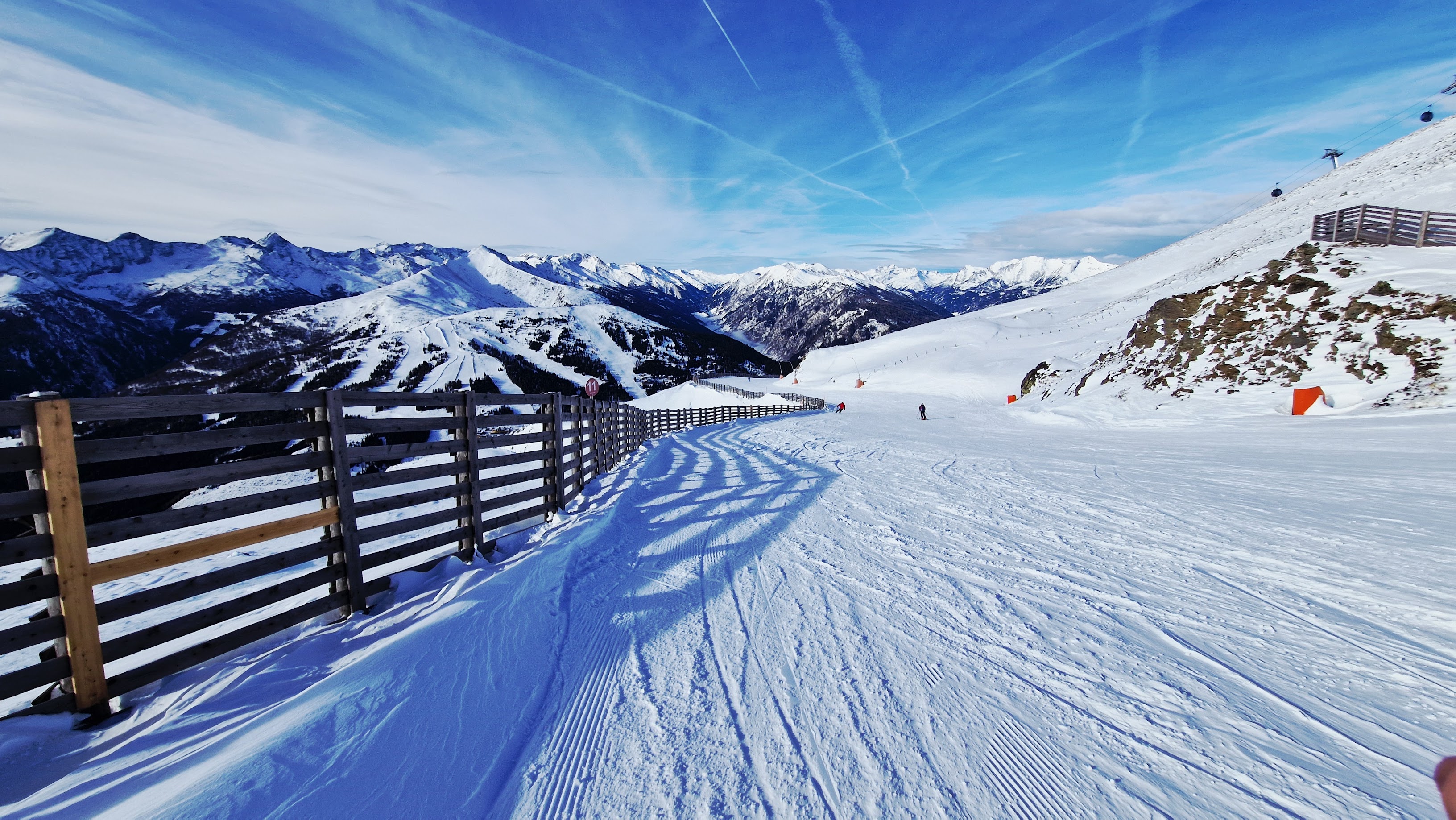 A 11-es pályán lehet visszacsúszni az új felvonó völgyállomásához. | Kép: Wesselényi Andrea, 2026.01.13.