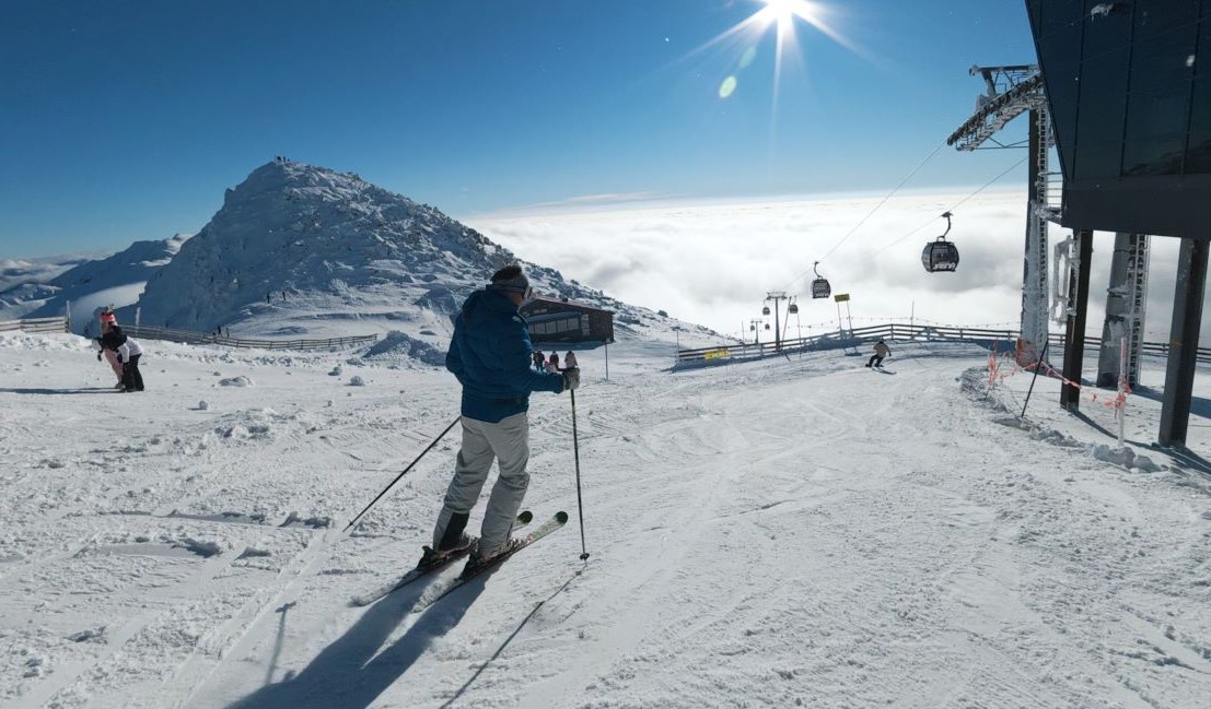 Januárban kiváló hóban síeltünk a Chopokon. Még a nap is kisütött!