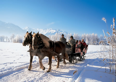 Lovasszánozás Zell am See-ben - fotó: Zell am See-Kaprun Tourismus