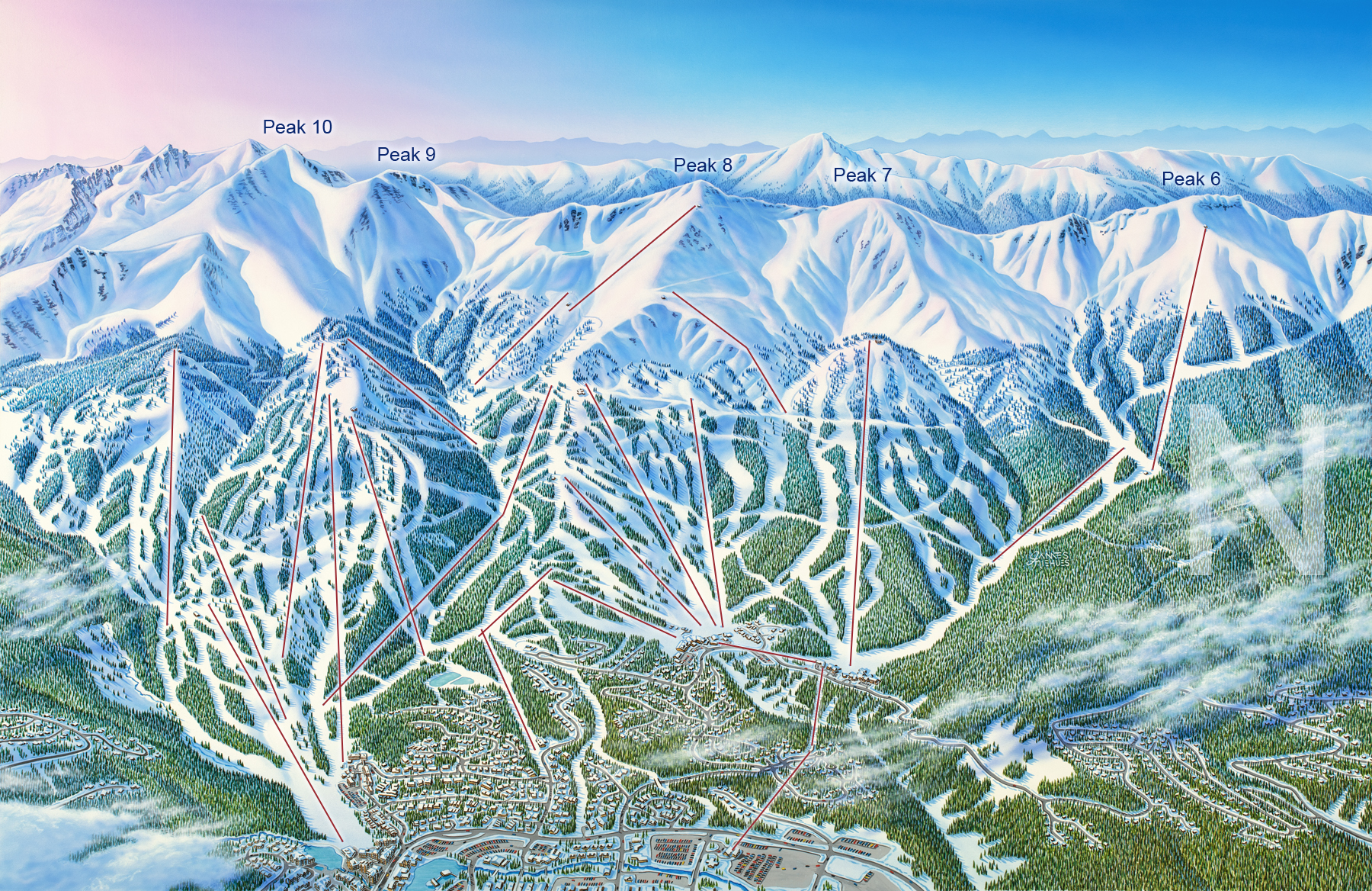 Legutóbbi nagy projektje, a colorado-i Breckenridge sítérképe