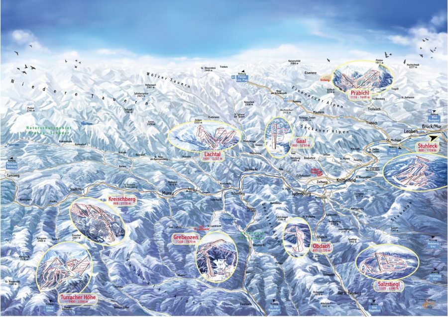 Síterepek a térképen