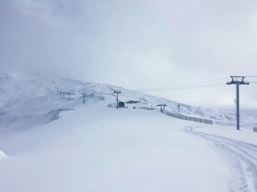 Az ország északnyugati részén fekvő Tetnuldiban is nagy hó esett - fotó: facebook