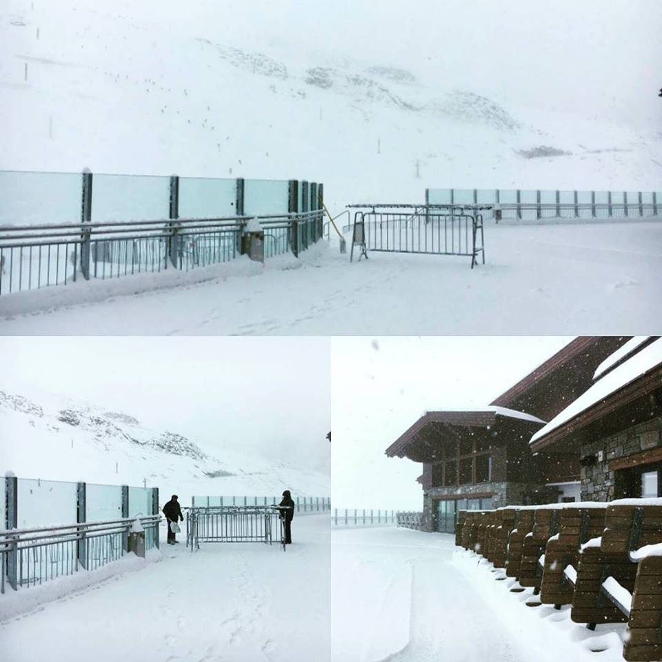 Hintertux 25 cm friss porhó reggel - fotó: facebook