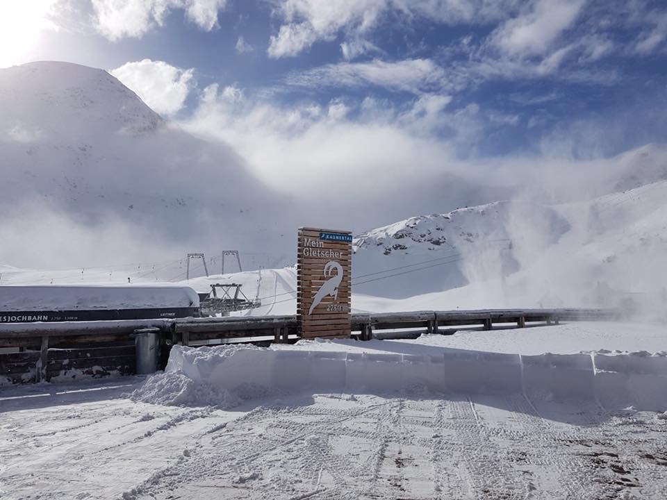 80 cm hó Kaunertalon - fotó: facebook