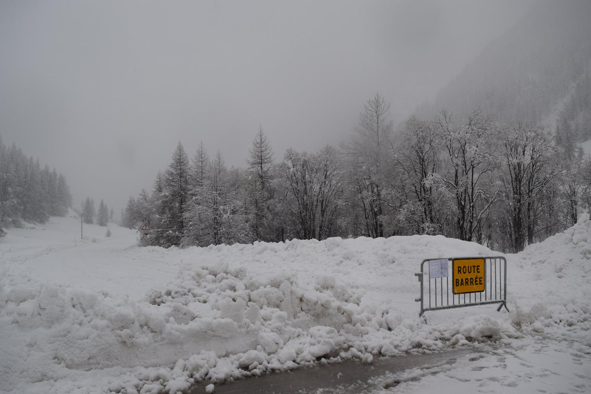 Lezárt út Franciaországban (Kép: Fan du Queyras)