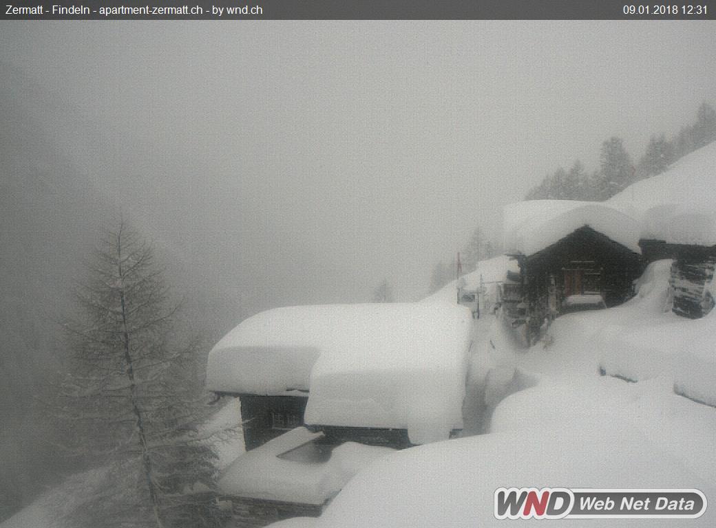 Zermatt webkamera ma délben