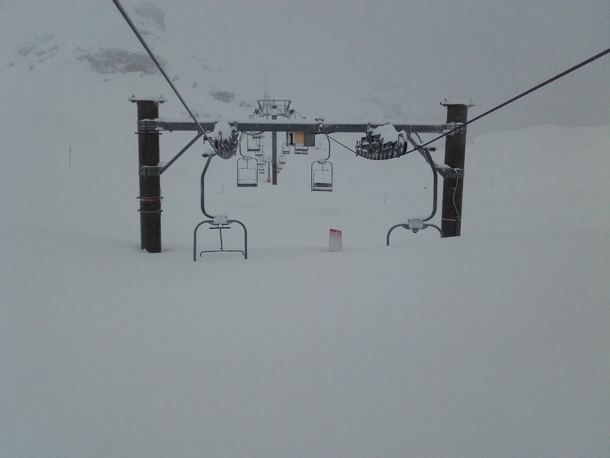 A behavazott lift - Flaine