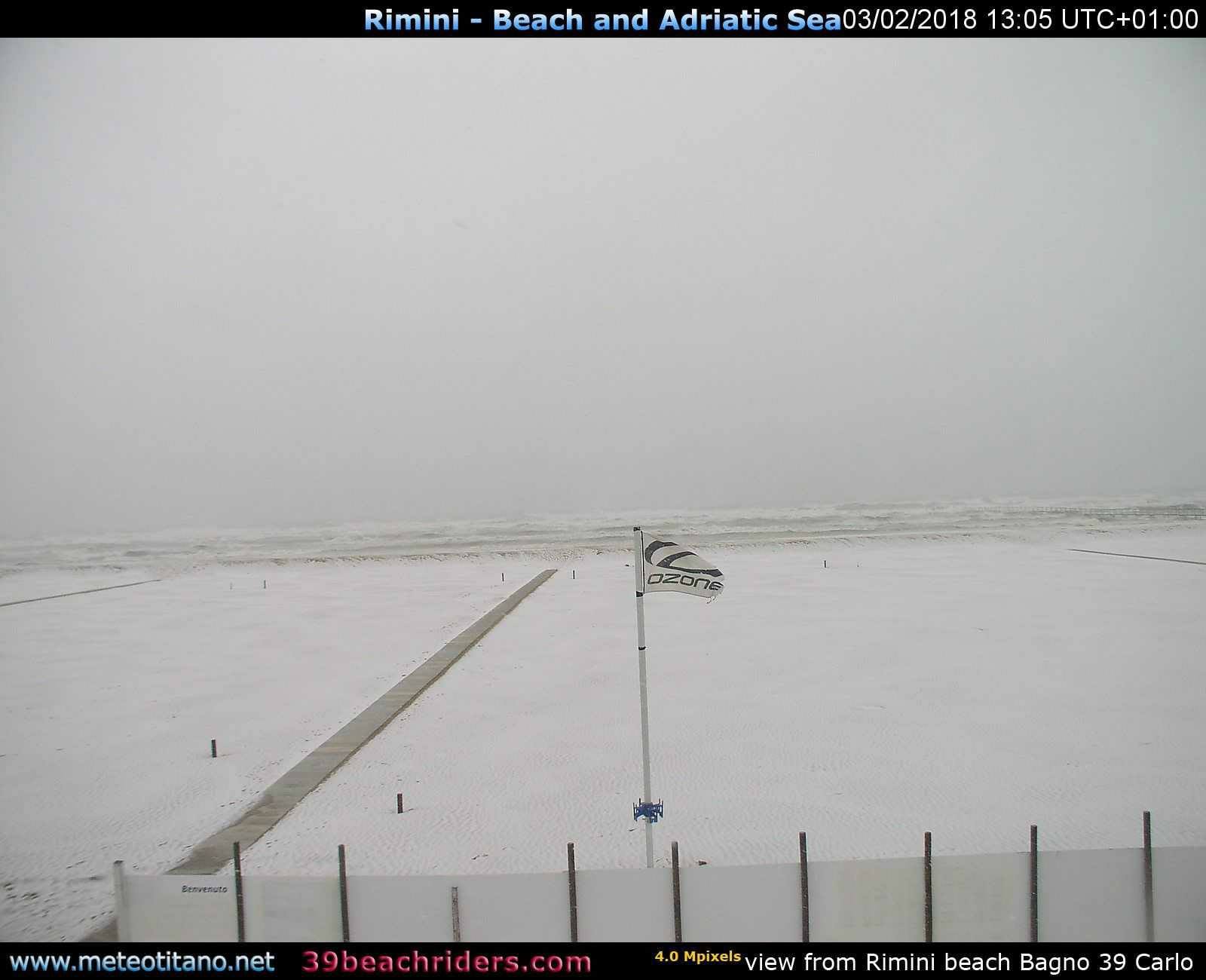 Rimini strandja szombaton