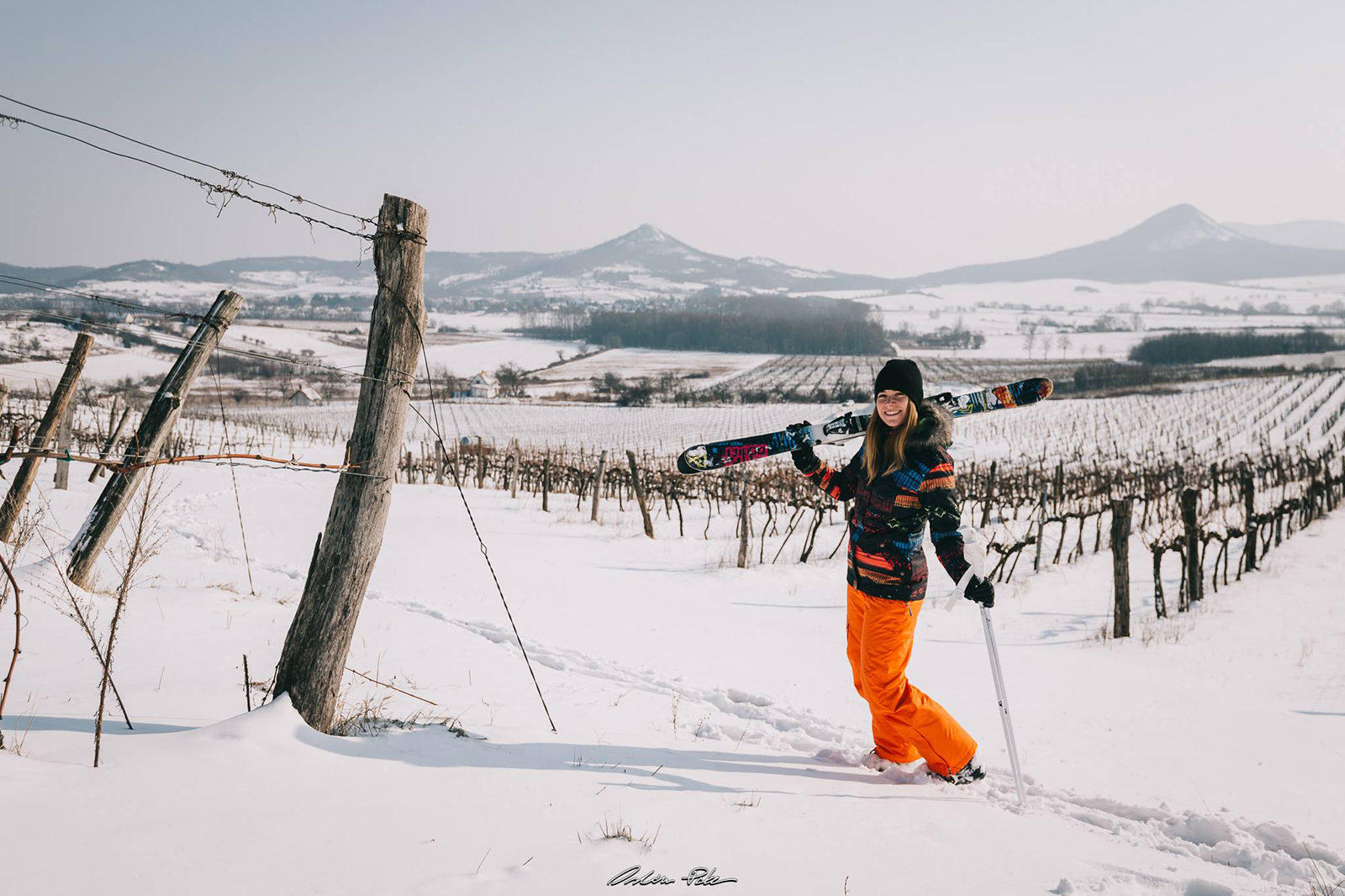 A síelés Badacsonyban nem mindennapi élmény | Fotó: Orbán Péter