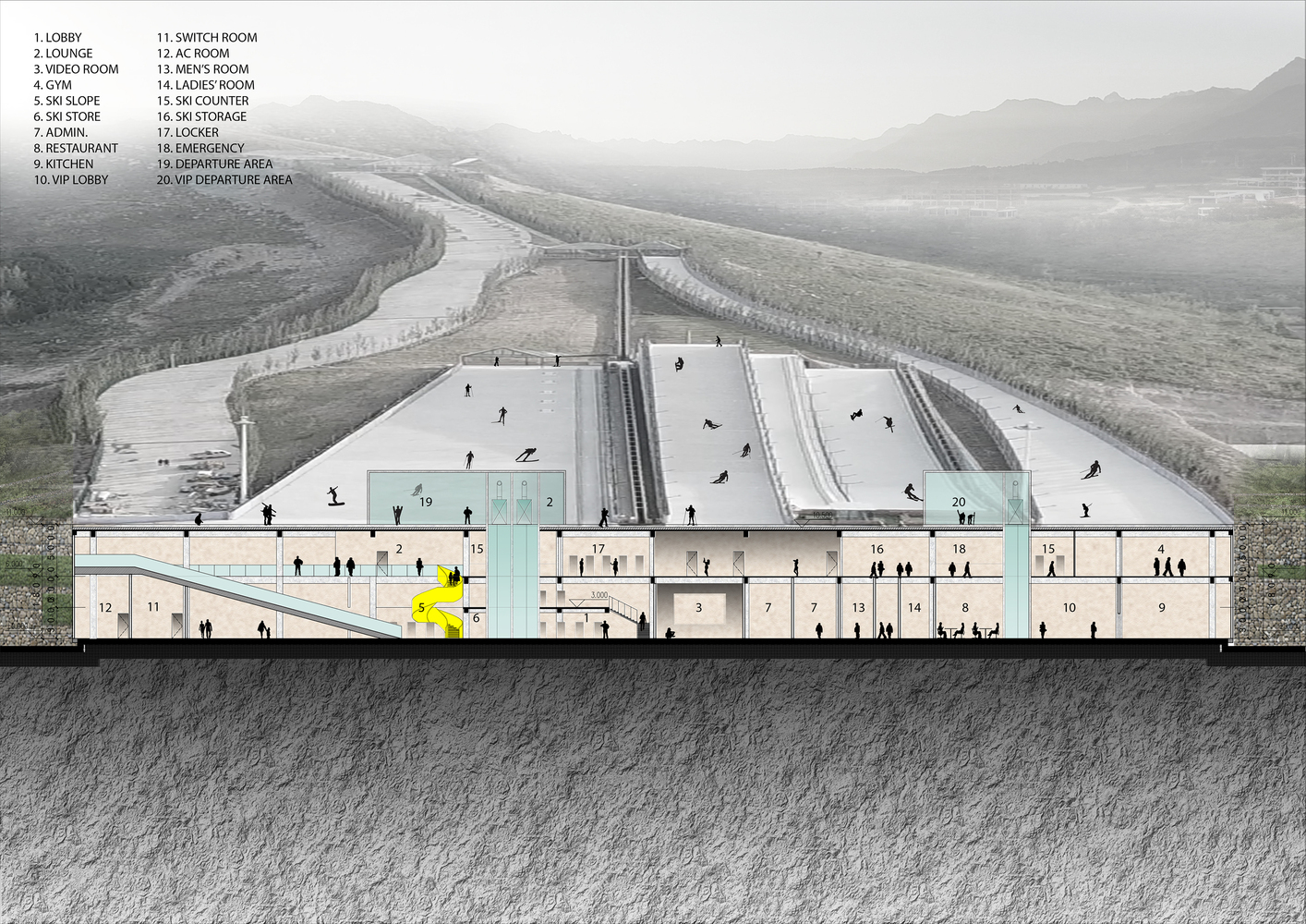 Így érnek véget a pályák az épület tetején