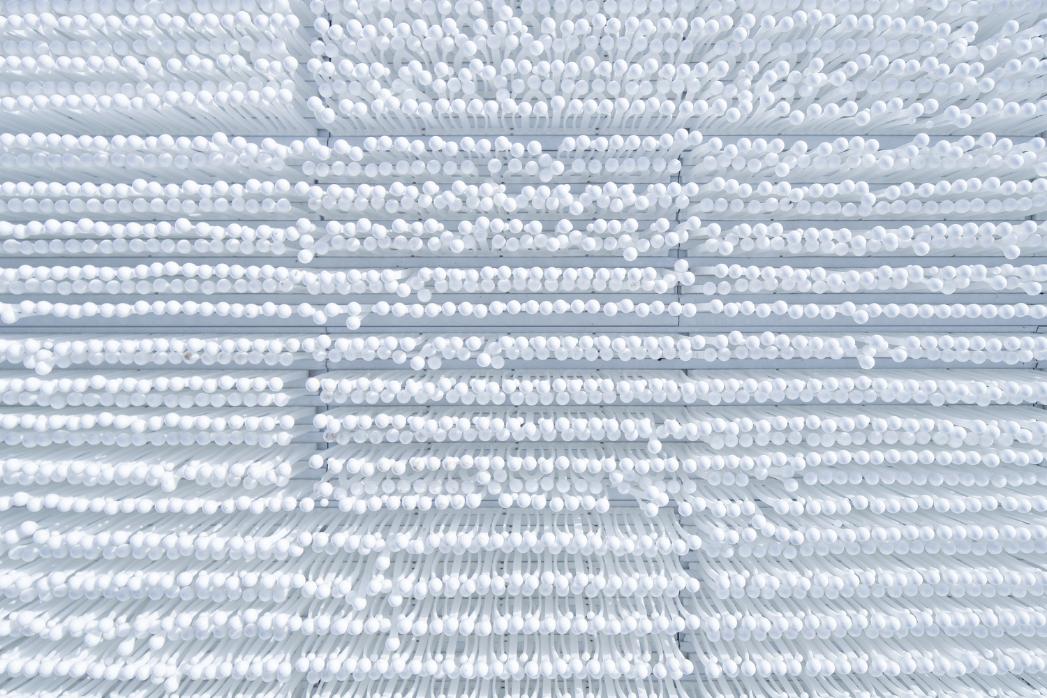 A műanyagpálya borítása nagyításban