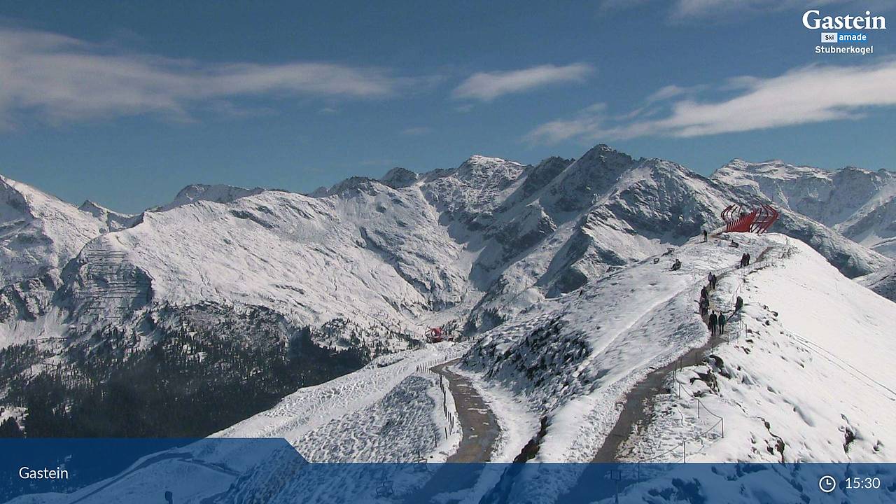 Gastein, webkamera tegnap 2233 méter magasan