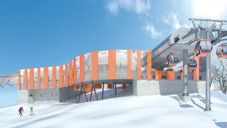 A gasteini "Schlossalm NEU" projekt: 10 fős kabinos felvonó épül a Schlossalmra.