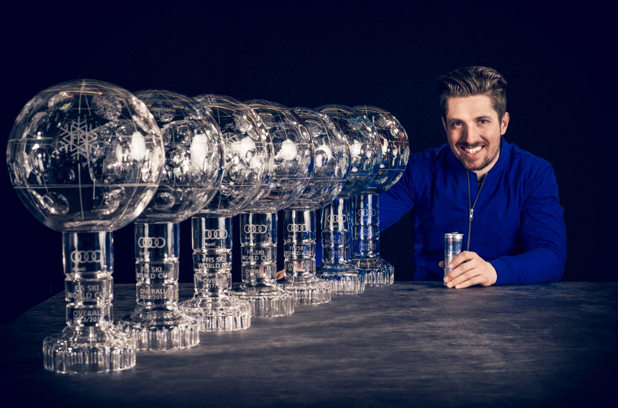 Hét kristálygömb az összetett vk győzelmekért (Kép: Red Bull)